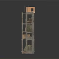 Metal Storage Shelves With Multiple Layers Holding Storage Boxes Blankets And Decorative Items