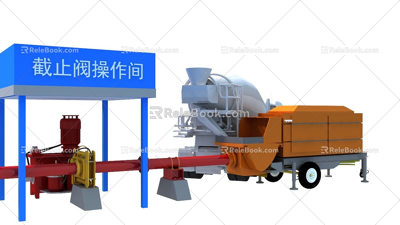 Pumping equipment Stop valve Pump truck Olive truck model