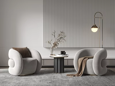 Modern leisure sofa combination leisure chair 3d model
