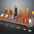 Modern bullet pistol bullet rifle bullet machine gun bullet 3d model