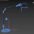 Modern Metal Desk Lamps With Adjustable Arms And Cone Shades For Home Office