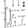 Multiple Types of Bathroom Kitchen and Shower Faucets with Accessories