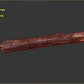 Natural Wooden Stone Log With Raw Organic Texture And Smooth Surface Material