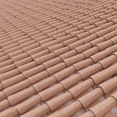 Modern tile roof red tile 3d model Modern tile roof red tile 3d model