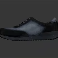 Blue And Black Casual Shoes With Lace Up Design And Comfortable Rubber Sole
