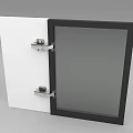 Stainless Steel Chrome Plated Cabinet Hinges Furniture Hardware Four Pieces