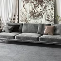 Three-seat sofa 3d model