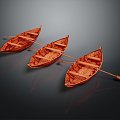 Small Boat Small Wooden Boat Fishing Boat Wooden Boat 3d model