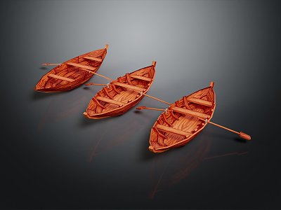 Small Boat Small Wooden Boat Fishing Boat Wooden Boat 3d model