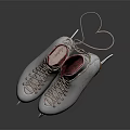 Elegant White Ice Skates With Floral Embroidery Cream Laces Red Lining And Metal Blades
