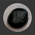 Dark Knit Beanie With BU Letter Patch And 50% Label Design