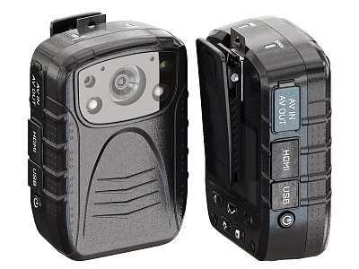 Body Worn Camera With HD Camera Audio Recording And Durable Design 3d model