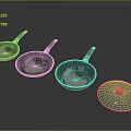 Pot Flat Pan Flat Frying Pan Milk Pan Cooking Pan Cooking Pot Cookware Kitchen Items Kitchen Supplies 3d model