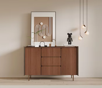 Modern Entrance Cabinet Side Cabinet 3d model
