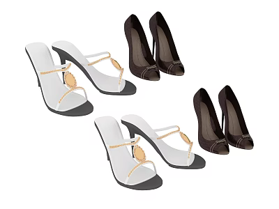 daily necessities shoes 3d model