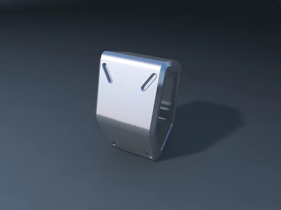 Public Facility Stainless Steel Modern Design With Dual Openings And Sleek Finish 3d model