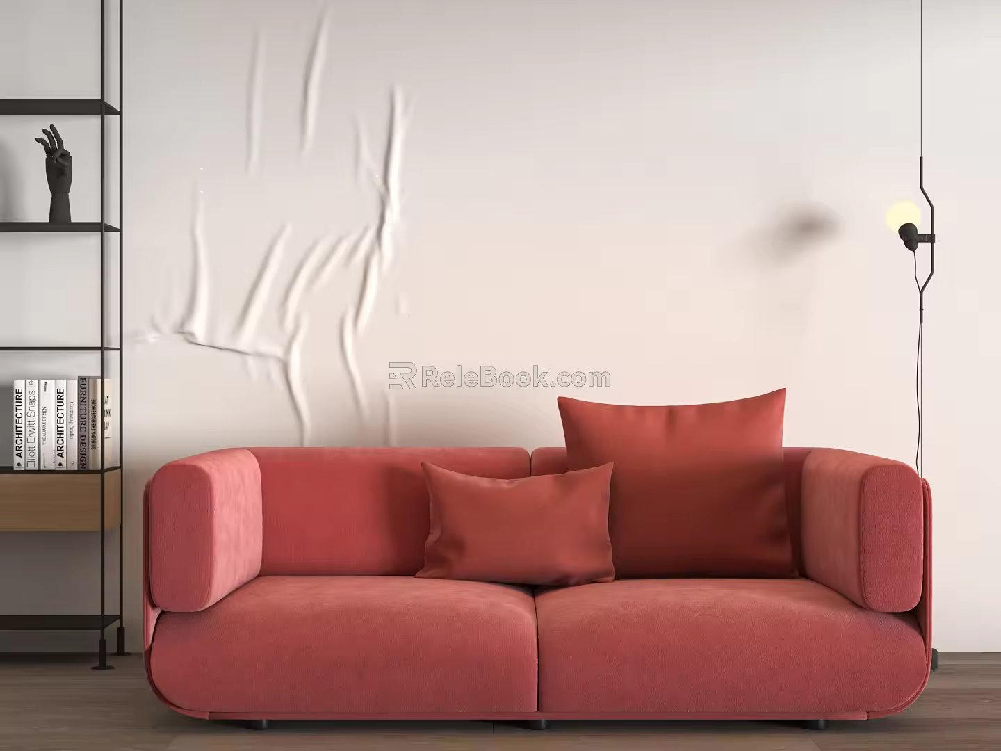 SHAALArper modern double sofa 3d model