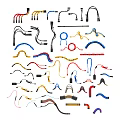Assorted Colored Electrical Wire Harness Assemblies With Different Shape Connectors
