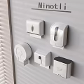 Minotli Public Facility Accessories With Wall Mounted Tissue Holders Soap Dispensers And Window Blinds