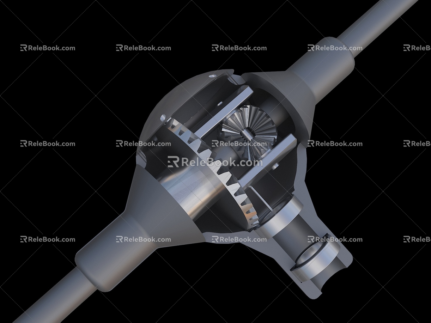 Automobile differential system differential auto parts 3d model