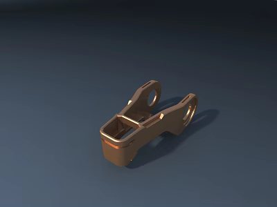 Sturdy Copper Metal Outdoor Chair With Durable Frame For Garden Use 3d model