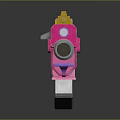 Pink Hello Kitty Themed Gun With Yellow Purple Accents And Cute Design