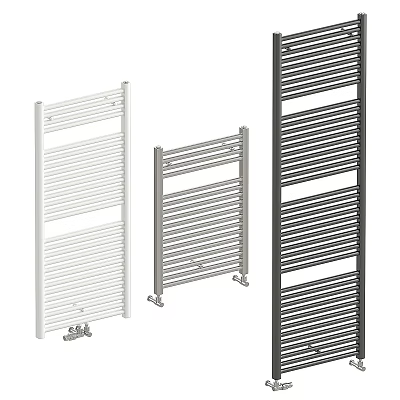 Modern Bathroom Cabinet Racks With Different Colors And Multi Layer Shelving Design 3d model