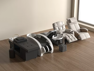 Modern Comfortable Leather Massage Chair with Full Body Massage Function for Home Use 3d model