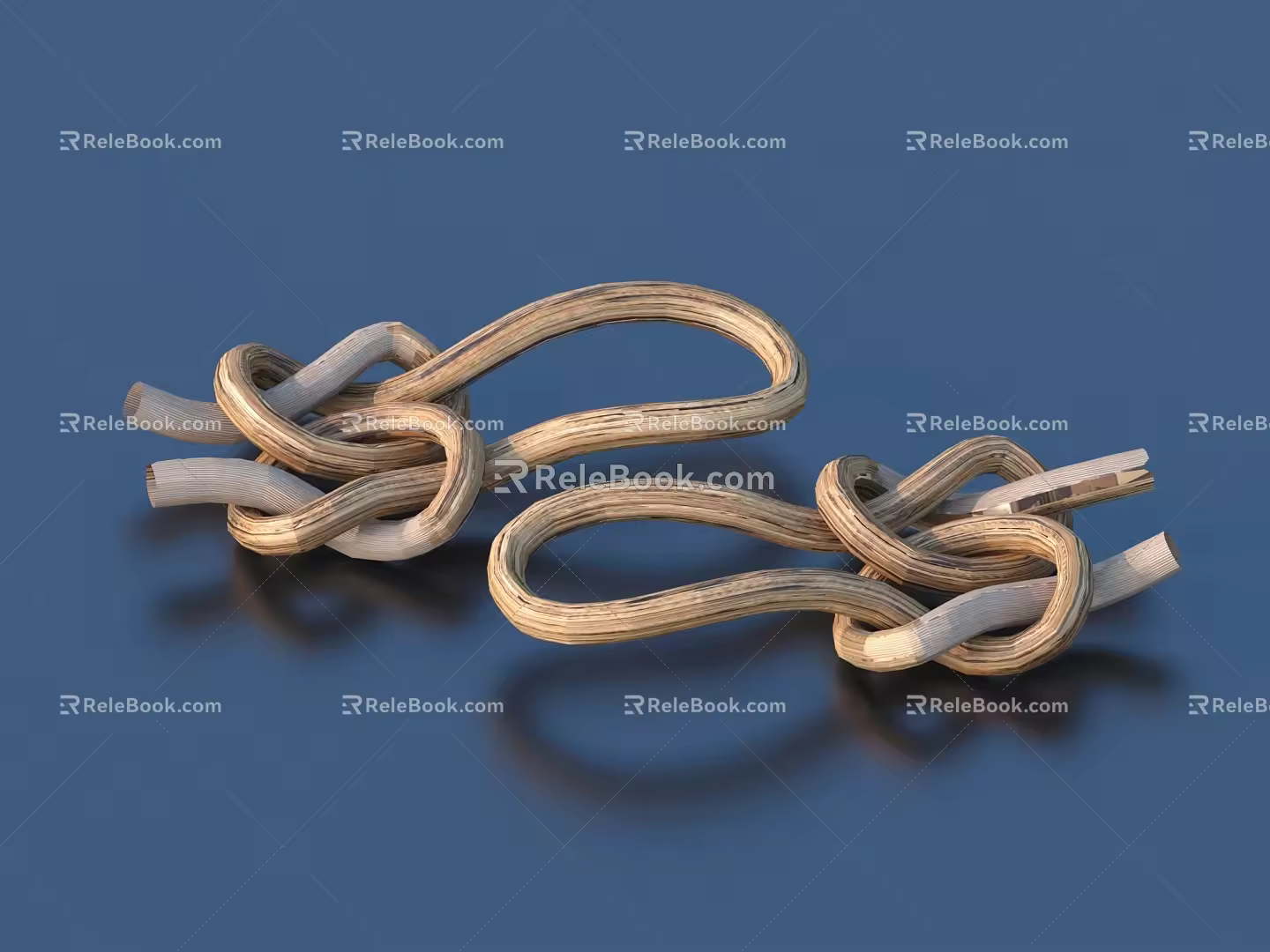 Rope knot hemp rope daily necessities 3d model