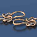 Rope knot hemp rope daily necessities 3d model