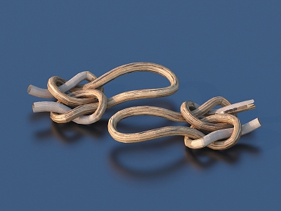 Rope knot hemp rope daily necessities 3d model