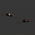 Colorful Purple And Green Airplanes With Streamlined Body And Orange Accents Design