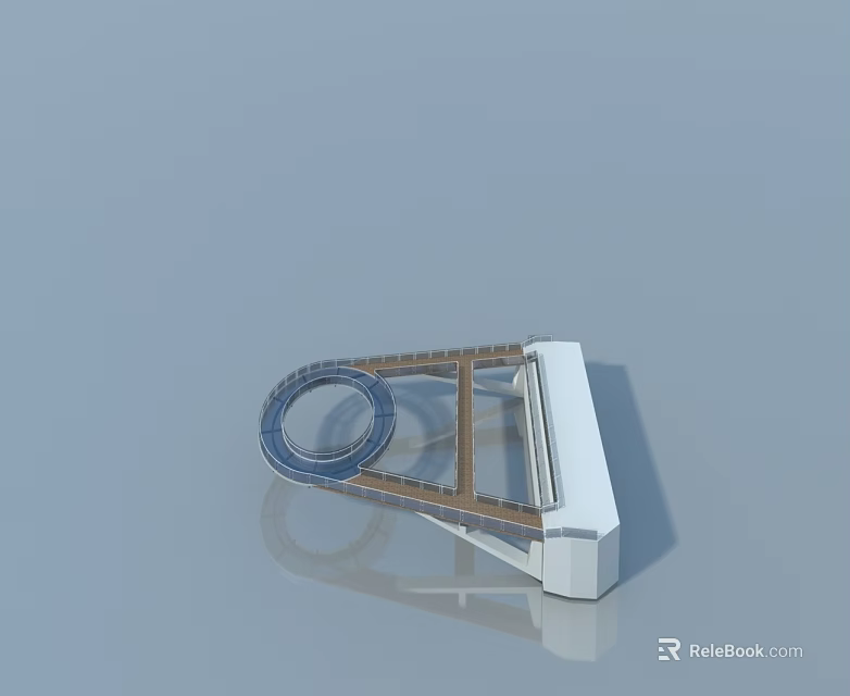 Contemporary Swing Door Design With Wooden Frame And Glass Panel For Home Interior 3d model 