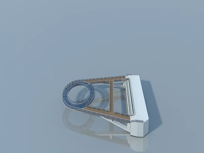 Contemporary Swing Door Design With Wooden Frame And Glass Panel For Home Interior 3d model