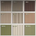 Diverse Wall Panels Design Collection With Multiple Color And Texture Options 3d model