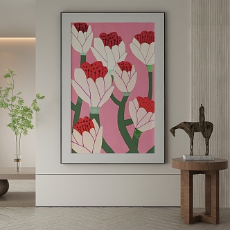 modern decorative painting 3d model