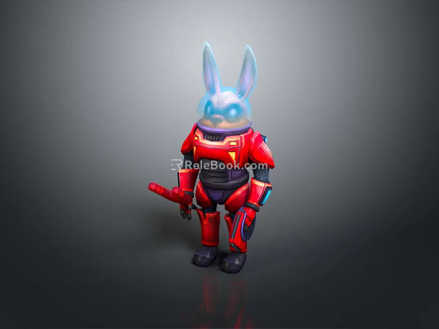 Rabbit Machine Rabbit Mechanical Rabbit Mech Rabbit Science Fiction Rabbit Cyberpunk Rabbit Cyberpunk Rabbit 3d model