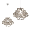 Modern crystal chandelier 3d model