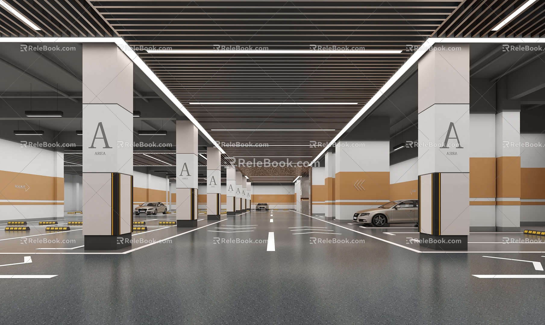 underground garage 3d model