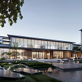 New Chinese Style Sales Office Building New Chinese Style Display Area Modern Style Sales Office Building 3d model