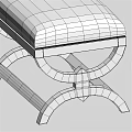 Elegant Curved Dark Wooden Sofa Bench With Soft White Upholstered Cushion For Living Room Use