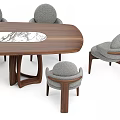 Gogolov tutorial Chinese solid wood tea table and chair combination 3d model