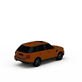 Orange Land Rover Range Rover SUV Exterior With Alloy Wheels And Black Trim