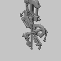 Decorative Key With Glowing Blue Yellow Accents And Intricate Patterned Background Design