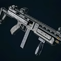 modern submachine gun 3d model
