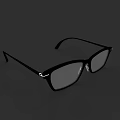 Sleek Black Rectangular Frame Glasses With Clear Lenses And Plastic Temples