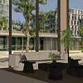 Sales Office Negotiation Area Reception Rest Area 3d model