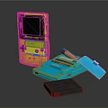 Modern game machine electronic chicken palm game machine 3d model