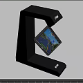Epos Black Computer Stand With Display Screen Showing Map Navigation Interface