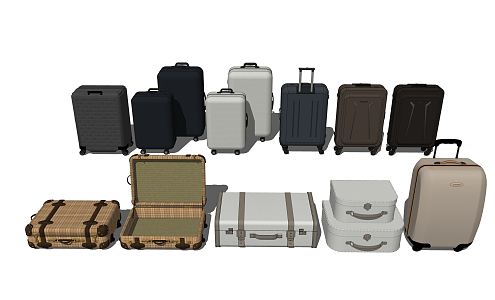 Modern Luggage 3d model